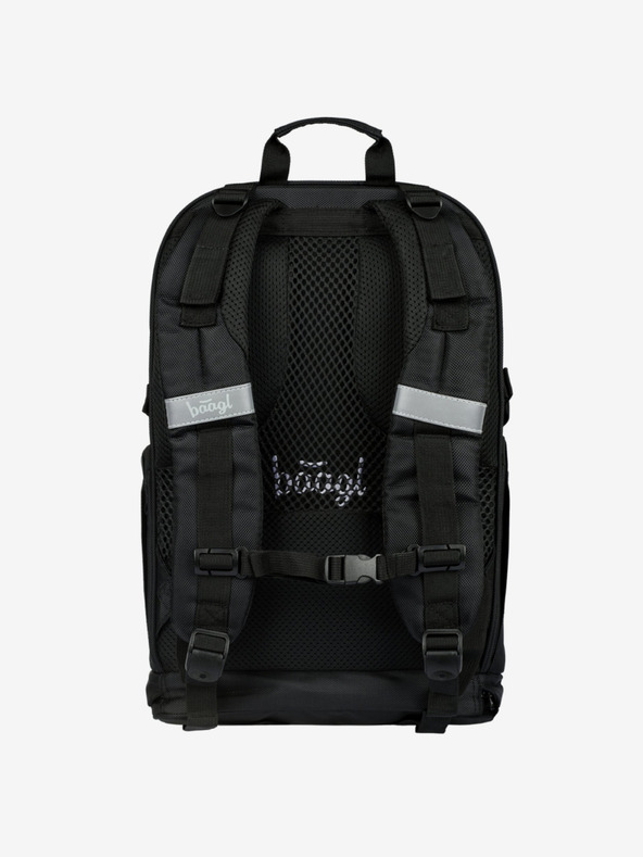 BAAGL  Schwarzer Schulrucksack Baagl Cubic Goal