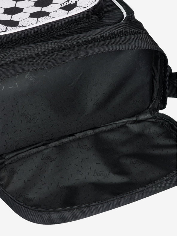 BAAGL  Schwarzer Schulrucksack Baagl Cubic Goal