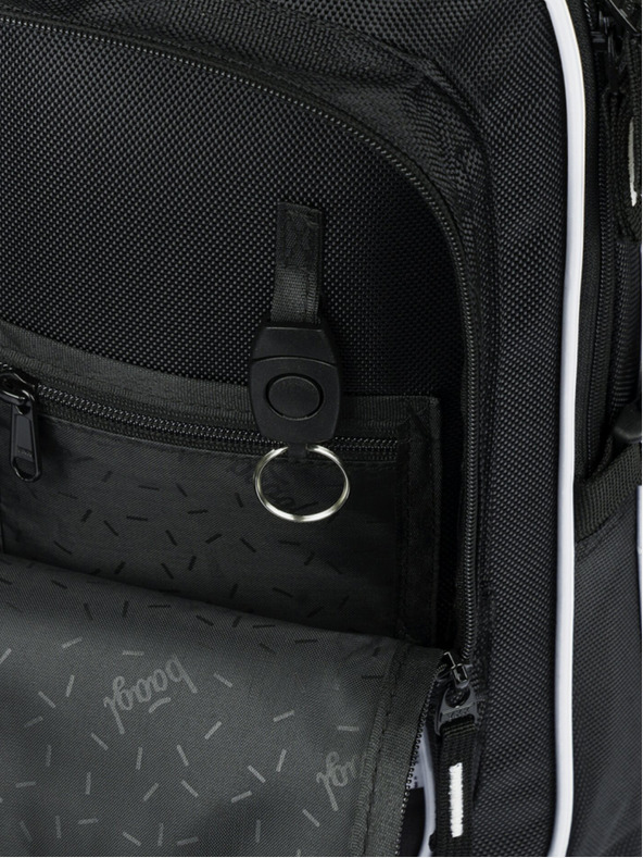 BAAGL  Schwarzer Schulrucksack Baagl Cubic Goal