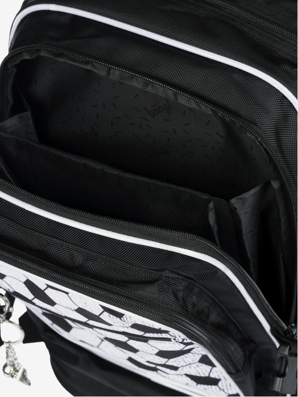 BAAGL  Schwarzer Schulrucksack Baagl Cubic Goal