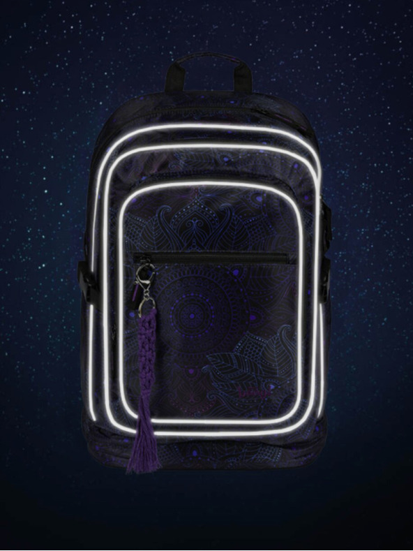 BAAGL  Schwarzer Schulrucksack Baagl Cubic Zen