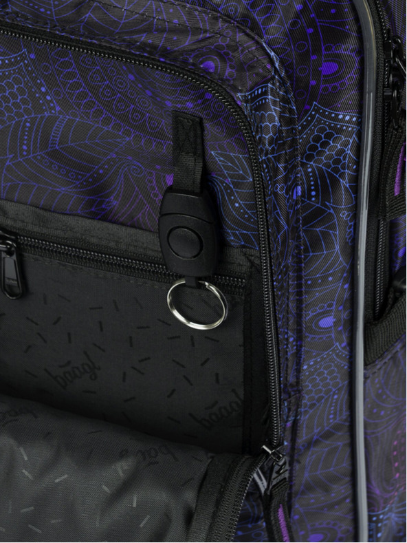 BAAGL  Schwarzer Schulrucksack Baagl Cubic Zen