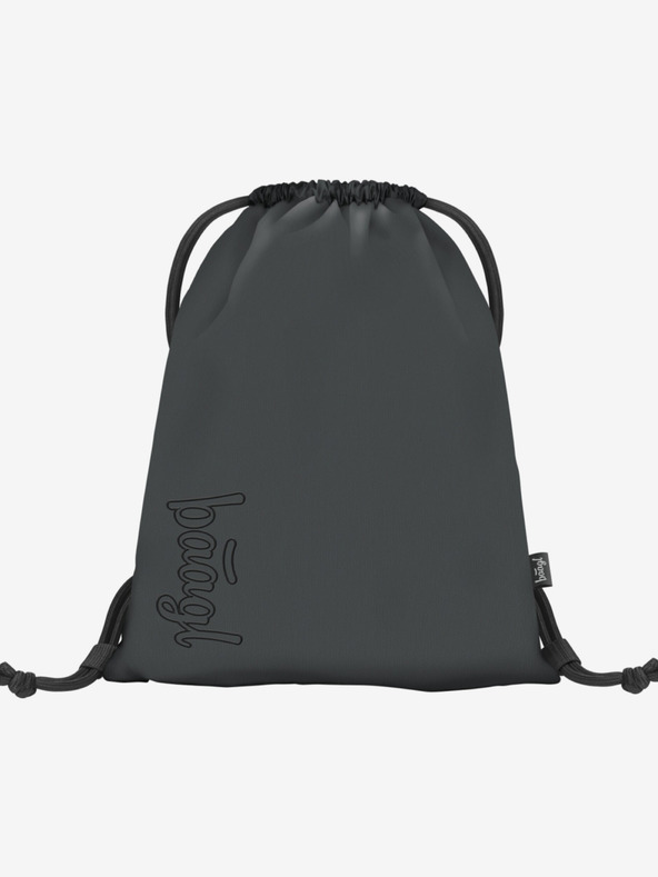 BAAGL  Graues Schulset - Rucksack, Mäppchen, Tasche Baagl Skate Darkness