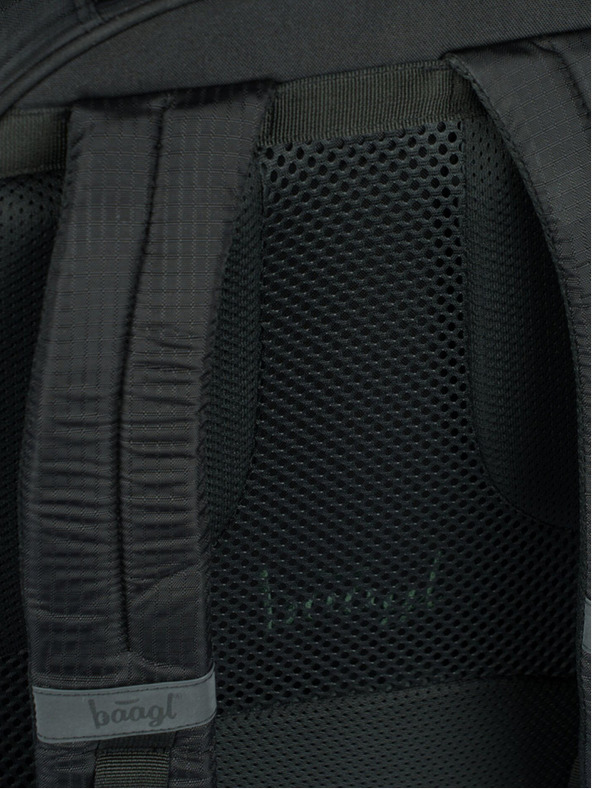 BAAGL  Schwarzer Rucksack Baagl Coolmate Grün