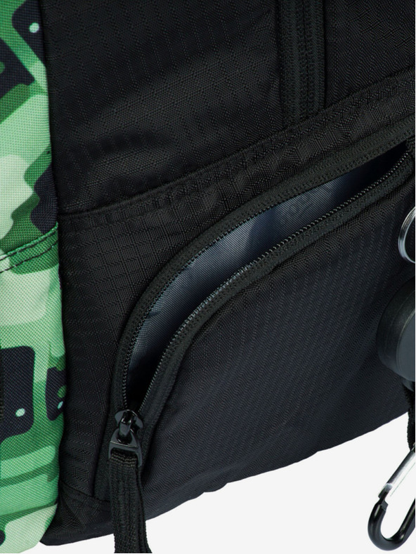 BAAGL  Schwarzer Rucksack Baagl Coolmate Grün