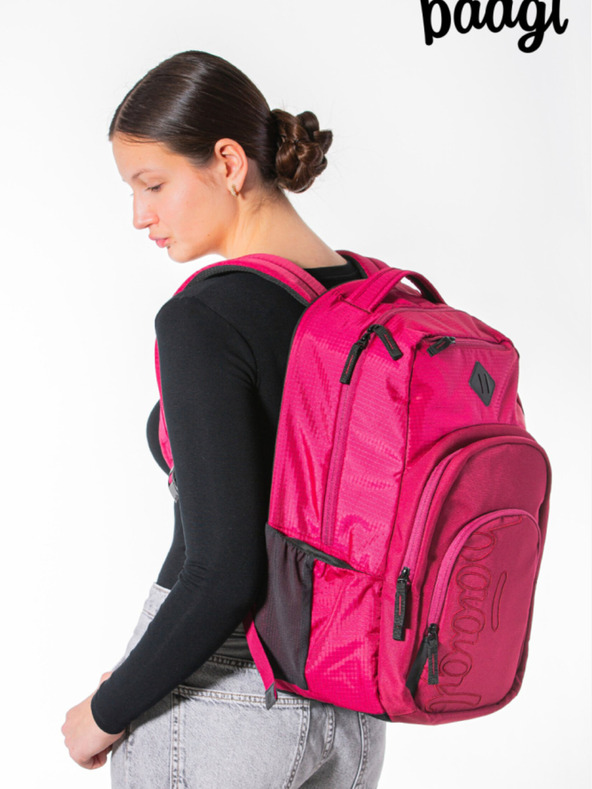 BAAGL  Rot Rucksack Baagl Coolmate Ruby