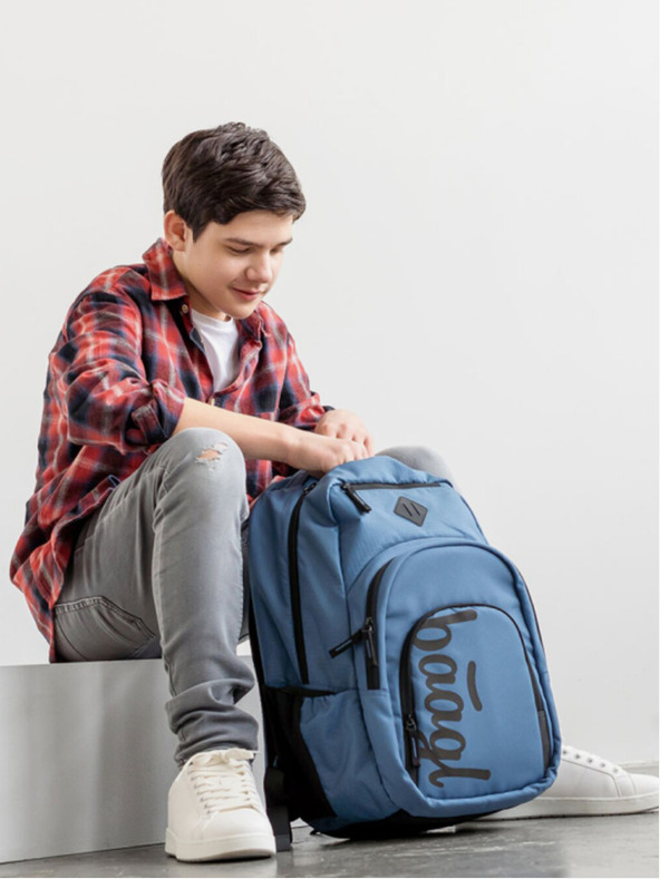 BAAGL  Blaues Schulset - Rucksack, Mäppchen, Tasche Baagl Coolmate Ocean Blue