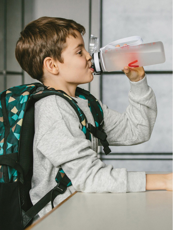 BAAGL  Weiße tritan Trinkflasche nasa, 500 ml Baagl