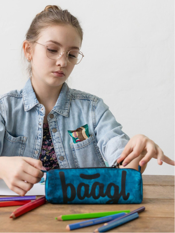 BAAGL  Blaue Schülertasche ocean Baagl