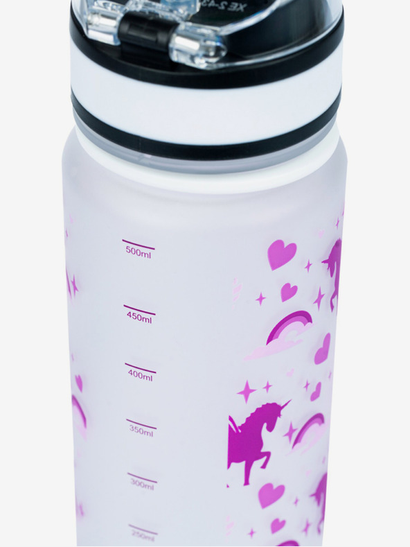BAAGL  Lila tritan Trinkflasche Einhorn Königreich, 500 ml Baagl