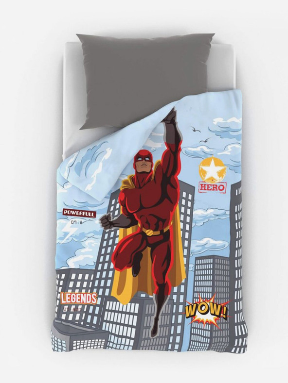Kvalitex Jugendbettwäsche 140x200, 70x90cm SUPERHERO