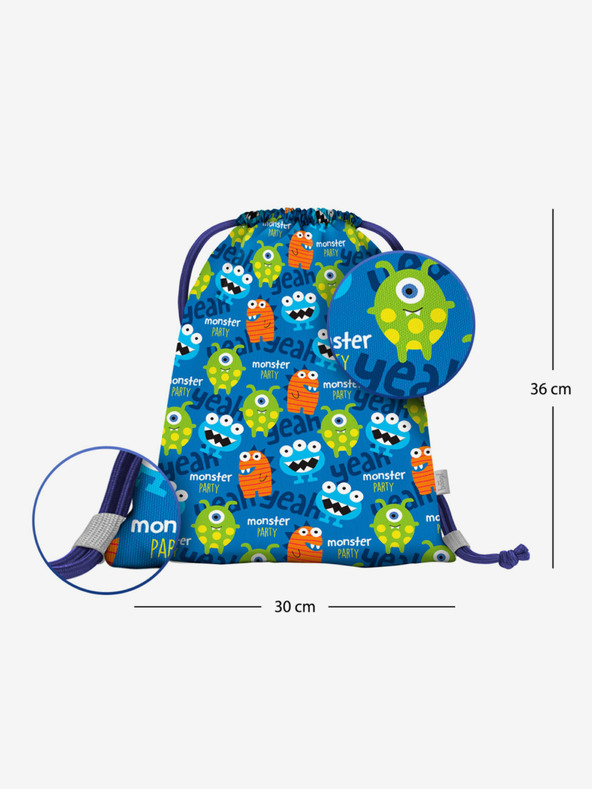 BAAGL  Blaue Vorschultasche Baagl Monsters