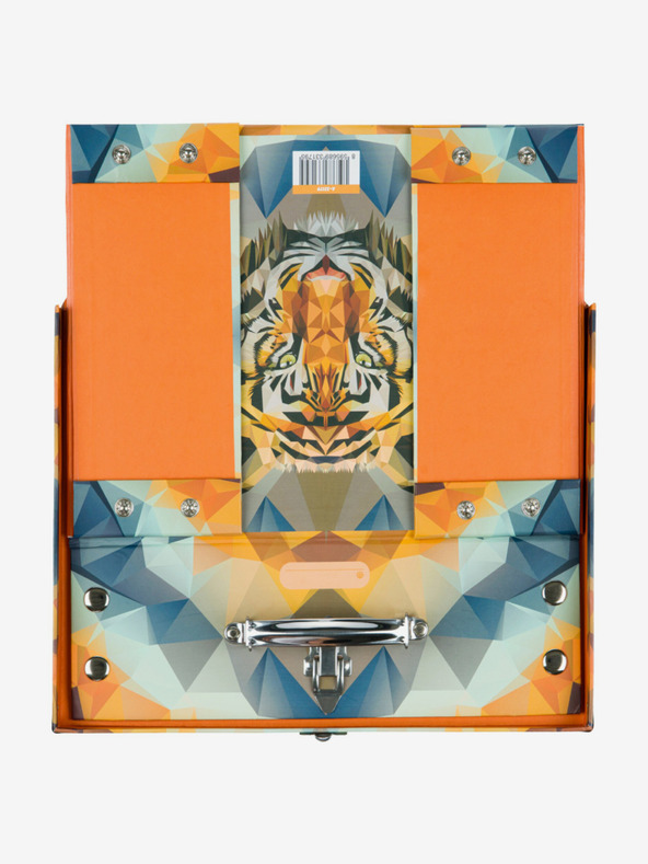 BAAGL  Orange faltbare Schultasche mit Beschlägen Baagl Tiger