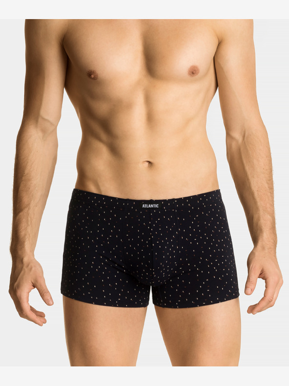 Atlantic 3er-Pack Herren ATLANTIC Boxershorts - dunkelblau, rot, dunkelblau