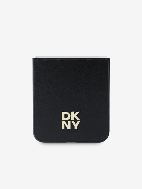 DKNY DKNY PU Leder Stack Logo Schutzhülle für Samsung Galaxy Z Flip 6 Schwarz