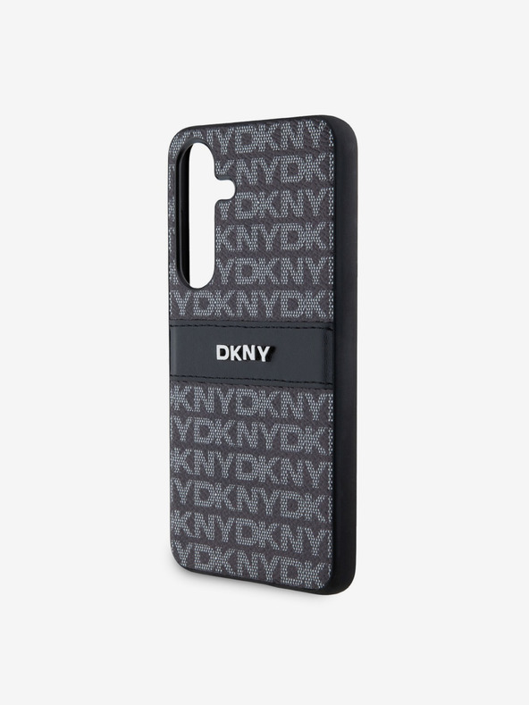 DKNY PC/TPU Rückseite mit Streifenmuster für Samsung S24 Schwarz DKNY