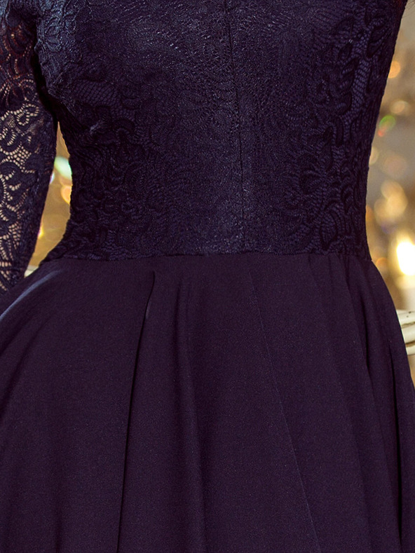 numoco Exklusives Kleid mit Spitze - dunkelblau Numoco NICOLLE