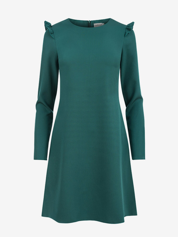 numoco Trapezkleid mit Rüschen - grün Numoco NELL