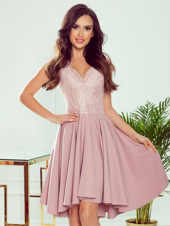 numoco Exklusives Kleid mit Spitze - rosa Numoco PATRICIA