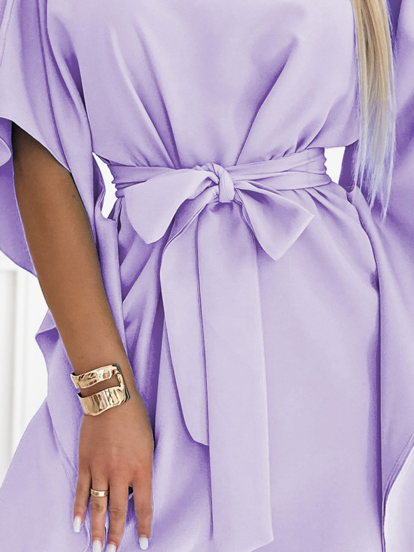 numoco Numoco SOFIA Schmetterlingskleid mit Taillenband