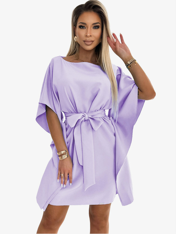 numoco Numoco SOFIA Schmetterlingskleid mit Taillenband