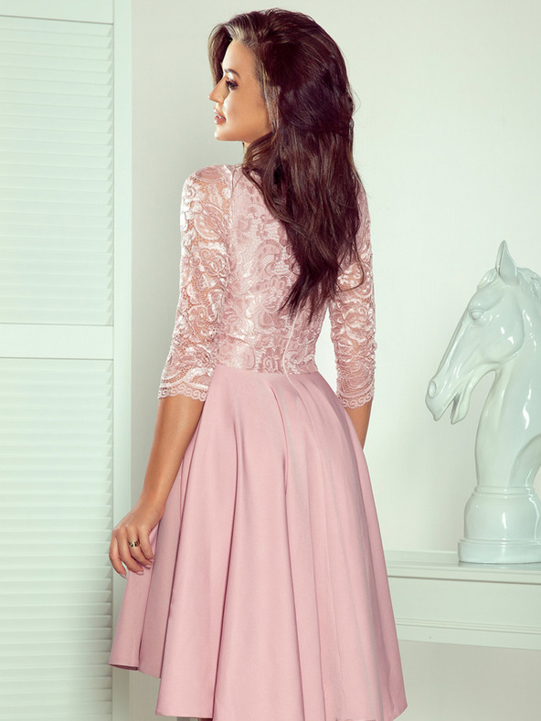 numoco Exklusives Kleid mit Spitze - puderrosa Numoco NICOLLE