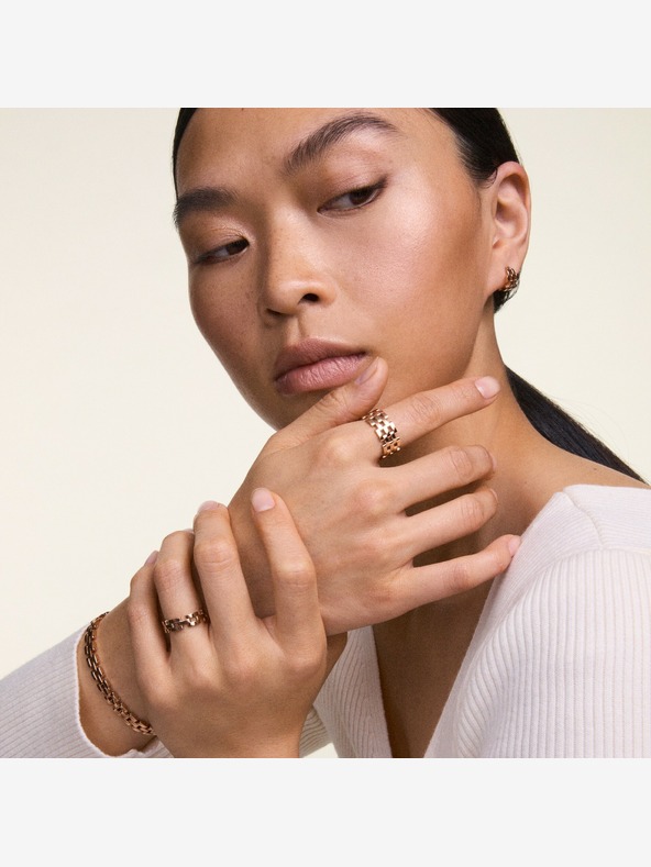 Daniel Wellington Damen Rose Gold Stahlohrringe Daniel Wellington 5-Link