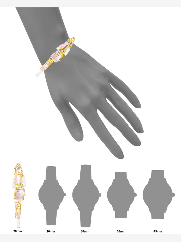 Anne Klein Anne Klein AK/ 4108RQCH Quadratische Damenuhr