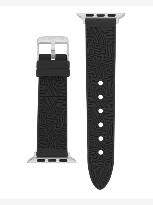 Steve Madden Steve Madden Damen Silikonarmband schwarz für Apple Watch 38/40/41mm, WS/1003BKSV384041