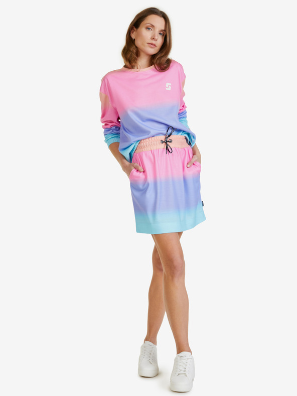 Sam 73 Rosa gestreifter Rock für Frauen SAM 73 Stacey