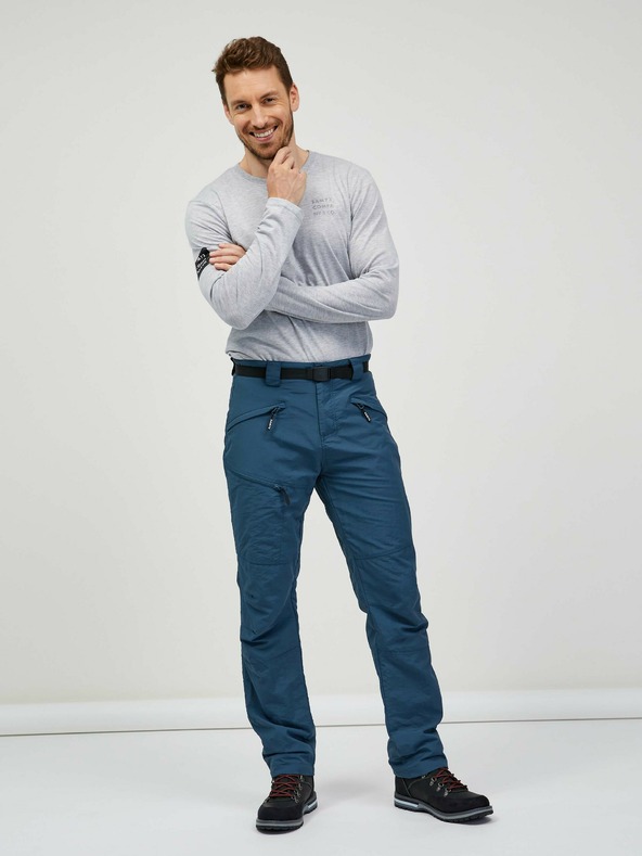Sam 73 Blaue Herren-Skihose mit Gürtel SAM 73 Ikanto