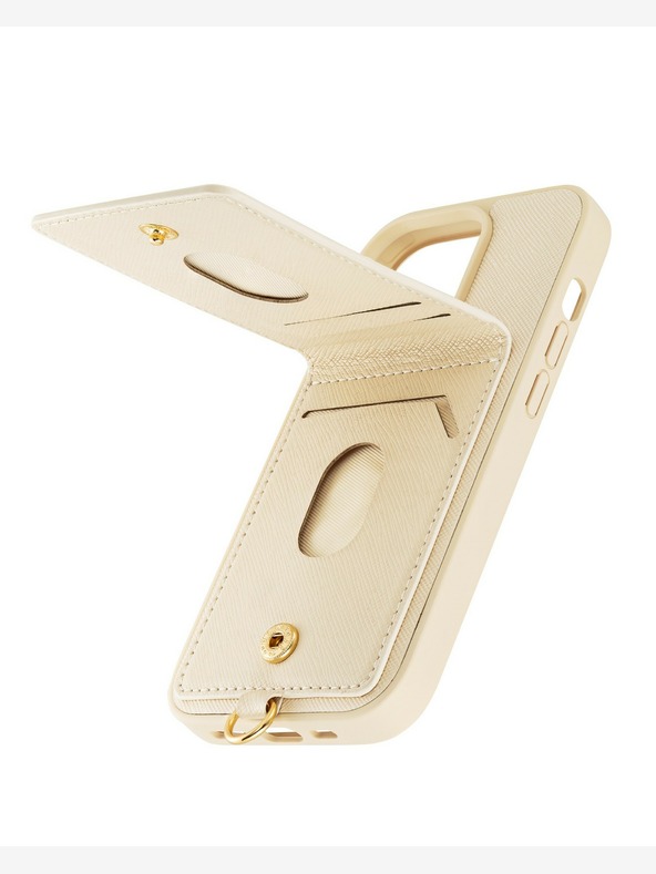 Anne Klein Anne Klein Hülle in Creme für das iPhone 14 Pro Max