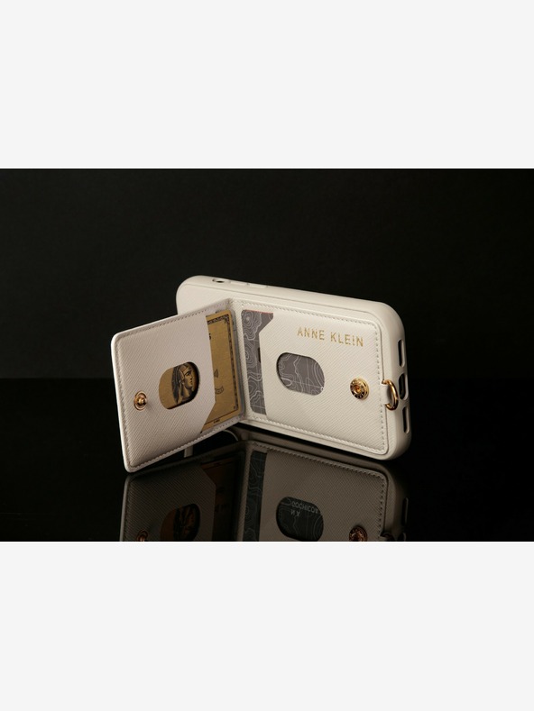 Anne Klein Anne Klein Hülle in Creme für das iPhone 14 Pro Max