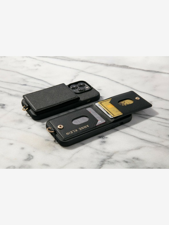 Anne Klein Schwarze Anne Klein-Hülle für iPhone 13/14