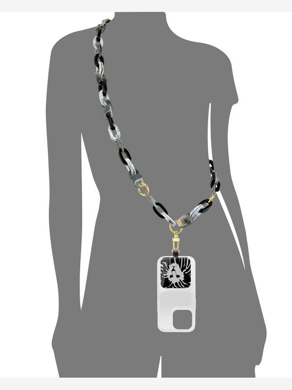 Anne Klein Kunststoff-Kreuzkette für Anne Klein WK4020BKGY Mobiltelefon