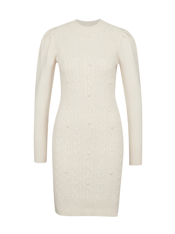 Orsay Cremefarbenes Damen-Pullover-Kleid ORSAY
