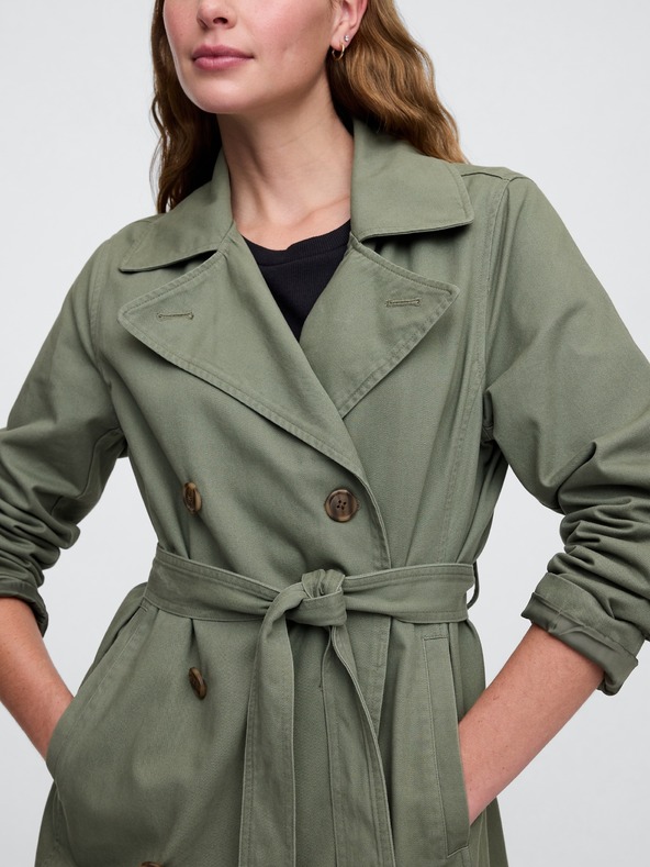 GAP Damen Baumwoll-Trenchcoat GAP