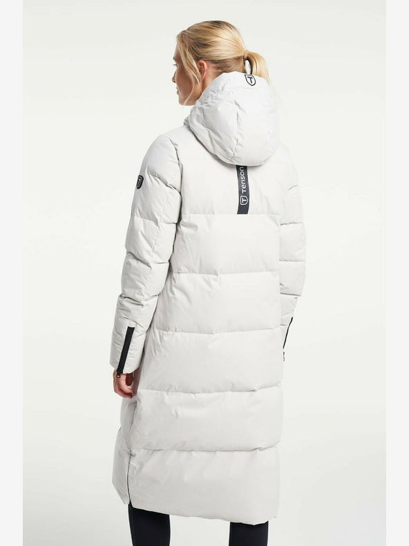 Tenson Damen-Winter-Lifestyle-Mantel TENSON Shanna Daunenmantel W Hellgrau