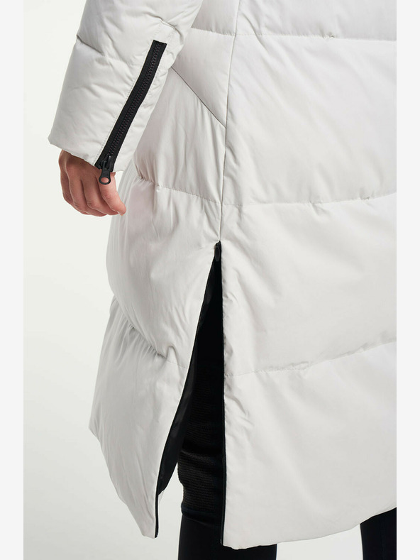 Tenson Damen-Winter-Lifestyle-Mantel TENSON Shanna Daunenmantel W Hellgrau