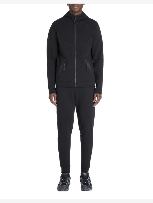 Celio Schwarzes Herren-Kapuzensweatshirt mit Reißverschluss Celio Lenewyoke