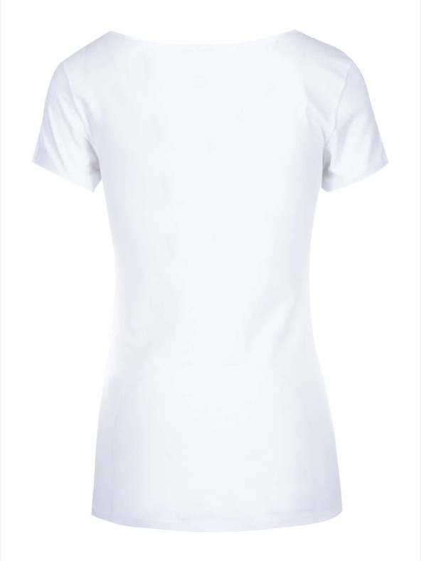 Vero Moda Weißes Basic-T-Shirt mit Rundhalsausschnitt VERO MODA Maxi My
