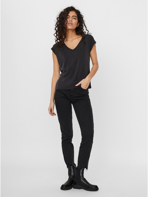 Vero Moda Schwarzes T-Shirt VERO MODA Filli