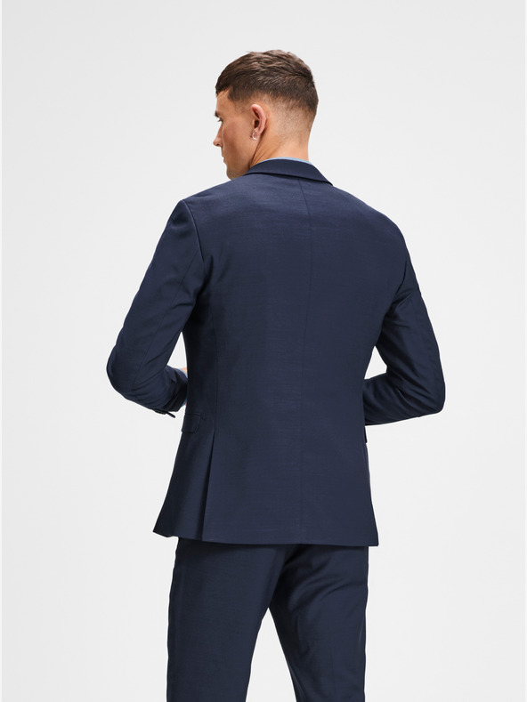Jack & Jones Jack & Jones Laris dunkelblaue Anzugjacke aus Wollmischung