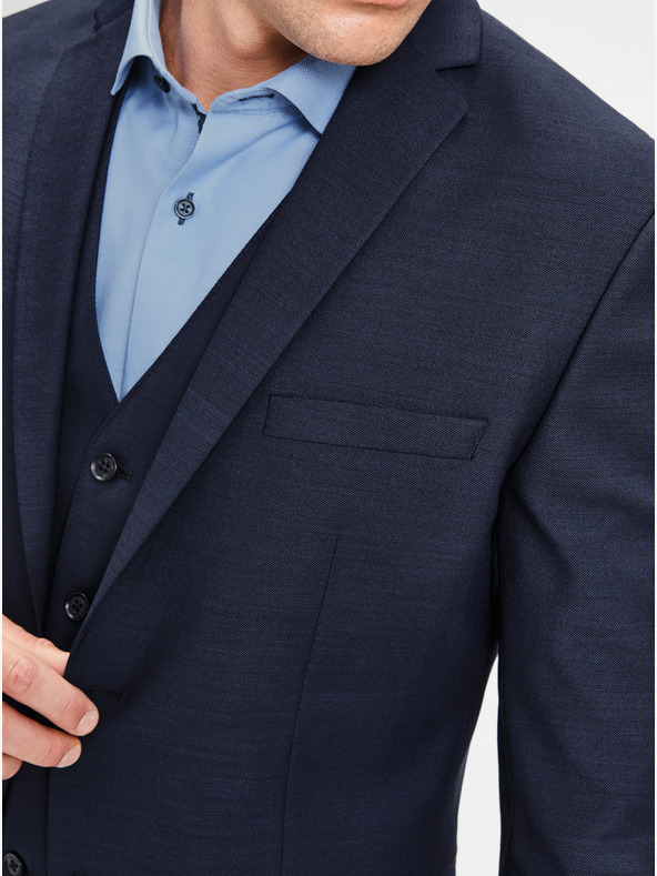 Jack & Jones Jack & Jones Laris dunkelblaue Anzugjacke aus Wollmischung
