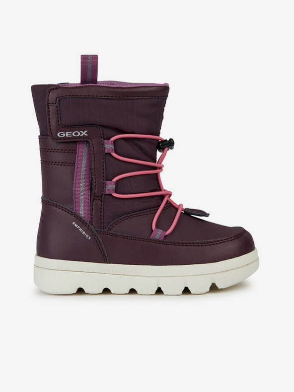 Geox Burgunderfarbene Mädchen-Stiefeletten Geox Willaboom Abx
