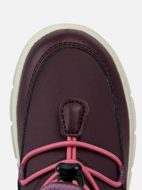 Geox Burgunderfarbene Mädchen-Stiefeletten Geox Willaboom Abx