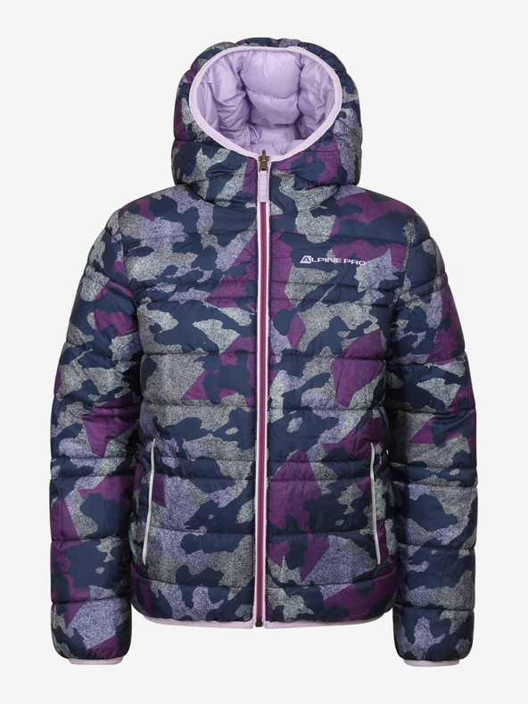 ALPINE PRO Lila Kinder-Wende-Winterjacke ALPINE PRO EROMO