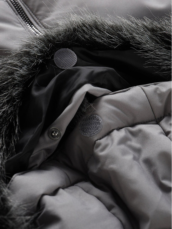 ALPINE PRO Graue Herren-Winterjacke ALPINE PRO LODER