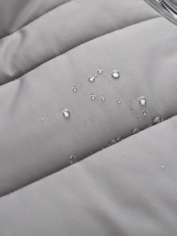 ALPINE PRO Graue Herren-Winterjacke ALPINE PRO LODER