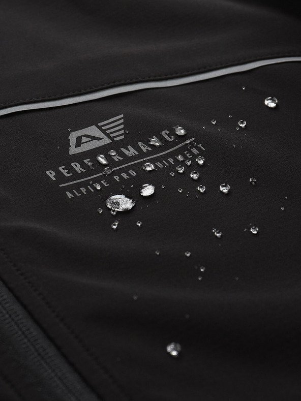 ALPINE PRO Schwarze Herren-Softshell-Jacke ALPINE PRO Geroc